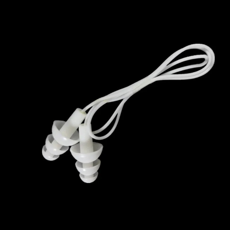 Corded Silicone Earplugs with String - Reusable Noise Cancelling Ear Protection for Sleeping, Working, Shooting